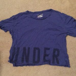 Purple Under Armor crop top